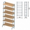 Стеллаж на металлокаркасе односторонний - «globural.ru» - Минусинск
