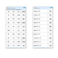 Комплект карточек (10) "Обучающий калейдоскоп. Умножение и деление в два шага" - «globural.ru» - Минусинск