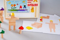 Игровой набор Фребеля "Конструктор деревянный без соединений-3" (Серия "Эксперимент") - Товары для образования