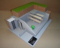 Макет встроенного противорадиационного укрытия (маленький вариант) - Товары для образования