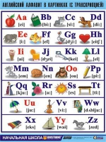 Таблица демонстрационная "Английский алфавит в картинках"(100x140) - «globural.ru» - Минусинск