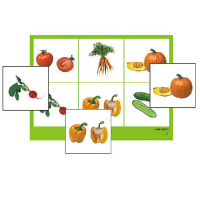 Лото "Овощи" (4 планшета, 24 карточки, цветное, ламинированное) - «globural.ru» - Минусинск