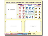 Стенд "Правила техники безопасности в кабинете химии" (75х70, 3 кармана) - «globural.ru» - Минусинск