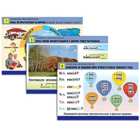 Комплект таблиц для начальной школы "Русский язык. Имя прилагательное" - «globural.ru» - Минусинск