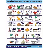 Таблица демонстрационная "Английский алфавит в картинках"(100x140) - «globural.ru» - Минусинск