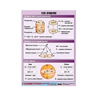 Таблица демонстрационная "Тела вращения" (винил 100х140) - «globural.ru» - Минусинск
