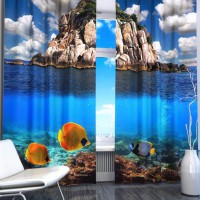 Комплект светонепроницаемых штор "Подводный мир" - Товары для образования