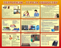 Стенд "Терроризм угроза обществу" (вариант 2) - «globural.ru» - Минусинск