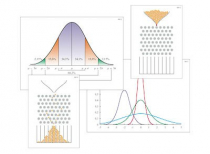 Модель-аппликация "Нормальное распределение (Распределение Гаусса)" (ламинированная) - «globural.ru» - Минусинск