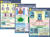 Комплект таблиц по химии демонстрационный "Химические реакции" (14 таблиц, формат А1, лам.) - «globural.ru» - Минусинск