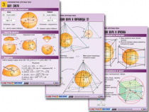 Комплект таблиц по геометрии "Стереометрия. Круглые тела" (10 табл., А1, лам.) - «globural.ru» - Минусинск