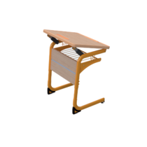 Стол ученический одноместный с регулировкой наклона столешницы на плоскоовальной трубе 3-5 гр.р - «globural.ru» - Минусинск