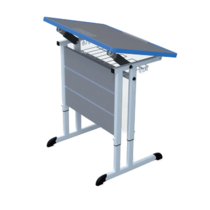 Стол ученический одноместный с наклоняемой столешницей 3-7 гр.р. - «globural.ru» - Минусинск