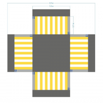 Имитация четырехстороннего перекрестка 5,5*4,5 м - «globural.ru» - Минусинск