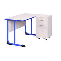 Стол учителя с тумбой с полиуретановой кромкой  - «globural.ru» - Минусинск