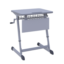 Парта одноместная Nomad V с полиуретановой кромкой регулируемая по высоте - «globural.ru» - Минусинск