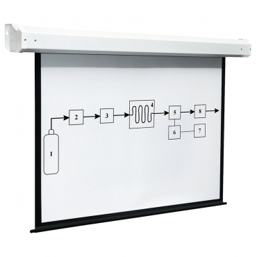 Экран настенный с электроприводом DSEF-16908 - «globural.ru» - Минусинск