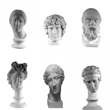 Комплект гипсовых моделей головы  - «globural.ru» - Минусинск