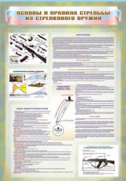 Стенд "Основы и правила стрельбы из стрелкового оружия" - «globural.ru» - Минусинск